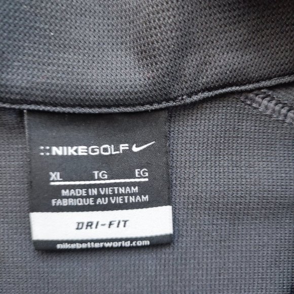Nike Golf 1/4 button down polo shirt grey men's size XL - Picture 4 of 5